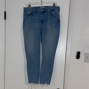 PAIGE Light Blue Ankle Jeans